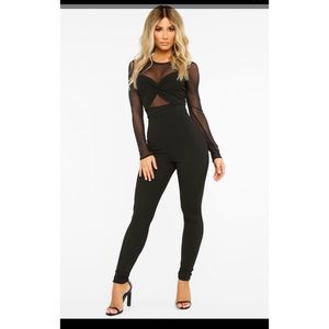 Sexy black overalls Clearance